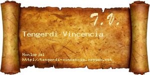 Tengerdi Vincencia névjegykártya